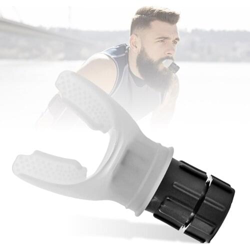 Diving Breathing Exerciser Silicone Safe Lung Fitness Trainer Ergonomic Silicone Mouthpiece Respirator