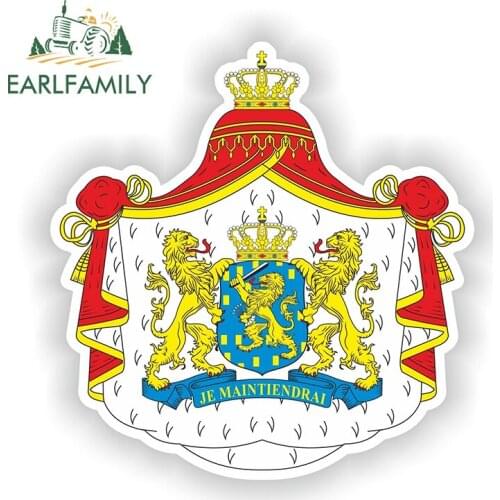 EARLFAMILY 13cm x 13cm Netherlands Coat of Arms Sticker Crest for Bumper Helmet Laptop Guitar Truck Decal Waterproof Car Sticker