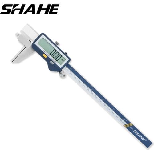 Shahe Stainless Steel Electronic Digital Caliper Micrometer with LCD Screen Tube Thickness Caliper IP54 Waterproof