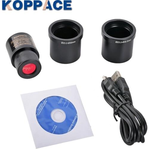 KOPPCE 5 Million Pixel USB 2.0 Microscope Camera 23.2mm to 30mm/30.5mm Microscope Electronic Eyepiece