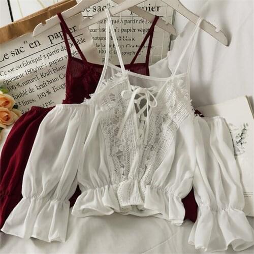 FOTIWIUS Off Shoulder Blouses