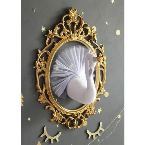 Ins Swan Wing Frame Animal Head Frame Wall Decoration Frame Super Large Frame Childrens Room Decor Accessories Kids Girl Gift