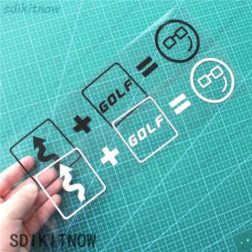 Curve Smile Car Golf Sports Decal Sticker Styling Window Door Decorationaccessories