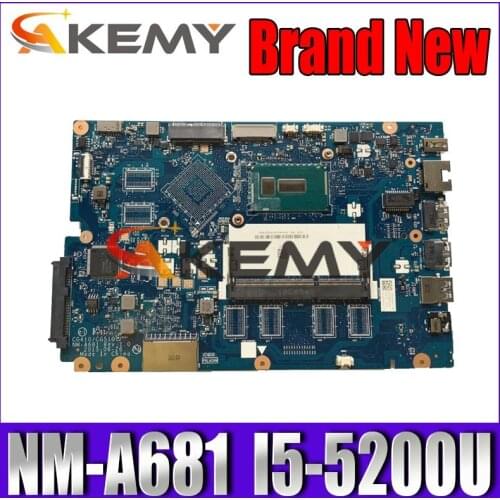 For Lenovo Ideapad 100-15IBD Laptop Motherboard 5B20K25458 SR23Y I5-5200U CG410/CG510 NM-A681