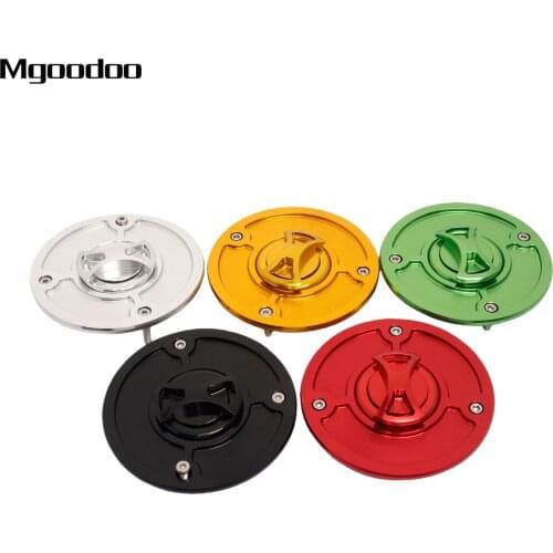 Mgoodoo CNC Aluminum Keyless Fuel Tank Gas Cap Cover + Rubber Seal For KTM DUKE 125 200 250 All Years Motorcycle Accessories New