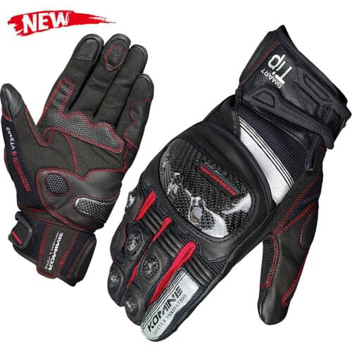 2020 New For Komine GK-193 Gloves Racing Leather Gloves Sets Driving Motorcycle Shell Hard Gloves Knight Motorbike Gloves Mens