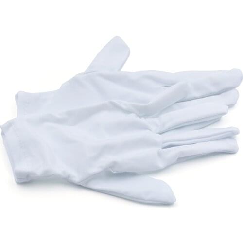 Ice silk gloves smooth gloves jewelry store gloves diamond gloves cotton gloves etiquette black and white dust-free gloves