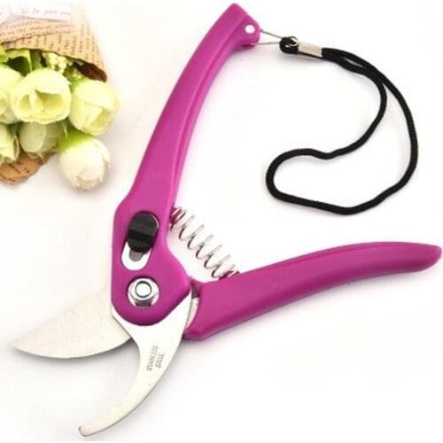 Gardening Branch Pruning Scissor Stainless Steel Tree Pruner Cutter Shears With String Anti-slip Sharp Durable Garden Hand Tools