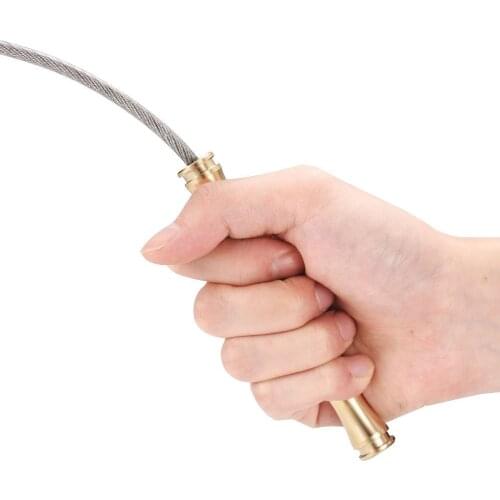 Brass tactical whip emergency tool self defense aluminum anti skid glass breaker emergency hammer survival kit