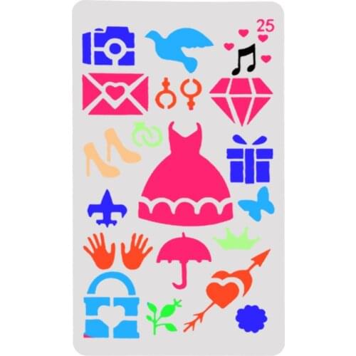 Skirt Layering Stencils for Diy scrapbook/photo album Decorative Embossing coloring,painting stencil,home decor