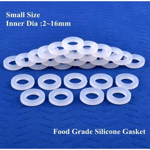 ID 2~16mm Food Grade Silicone Gasket High Temperature Resistance Seal Ring Water Dispenser Irrigation Water Pipe Joint Sealing