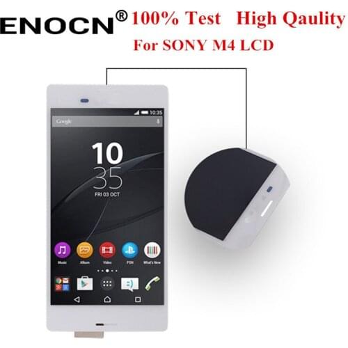 ENOCN Single Dual SIM LCD For SONY Xperia M4 Aqua Display Touch Screen with Frame for SONY Xperia M4 Display E2303 E2333
