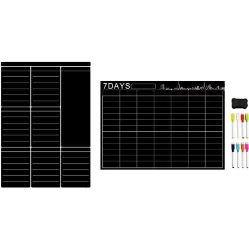 2x A3 netic Dry Erase Whiteboard Sheet Kitchen Fridge Weekly White Board Calendar Useful Menu Planning Grocery