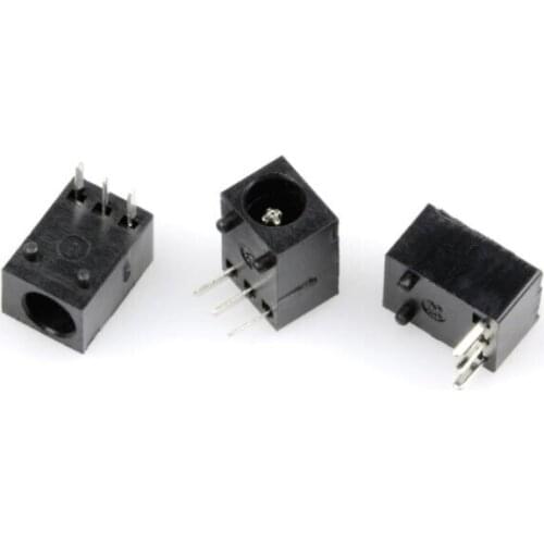 50pcs DC Power 3Pin Supply Socket Connector DC003 needle 1.3mm DC-003 3.5*1.3 mm