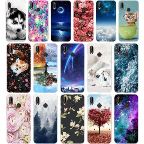 B Huawei P20 Lite Case 5.84inch Huawei P20 Lite Soft Rubber TPU Silicone Back Phone Case For Huawei P20 Lite Cover Bag Cases