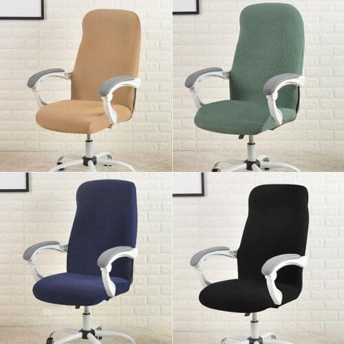 Armchair Office Chair Cover Computer Lift Desk Chair Covers Rotating Swivel Protectors Stretch Seat Cover Funda Silla Escritorio