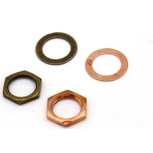 Electric Guitar Washers and nuts Jack Nut Washer Jack Socket Nut Electric Bass Connector Nut 9.36mm