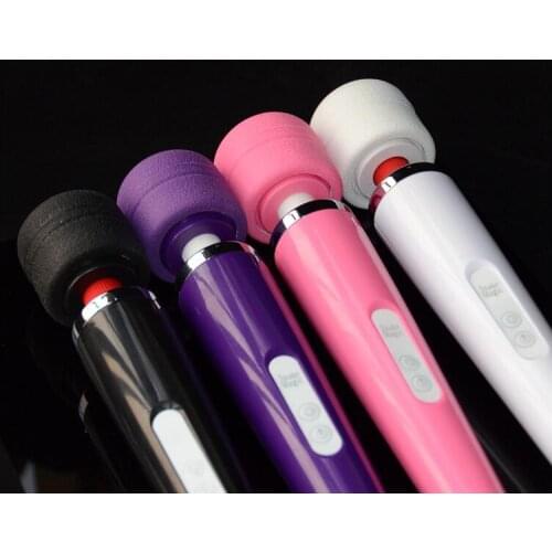 Hot 20 Speeds Rechargeable Magic Wand Massager Powerful AV Vibrator Personal Full Body Massager Female Masturbation Sex Toy