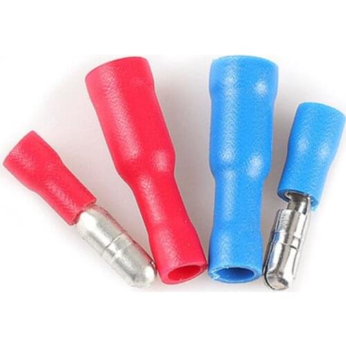 Cold pressing terminal mrd1-156 2-156 wiring male and female wire pair connector red blue (10pcs)