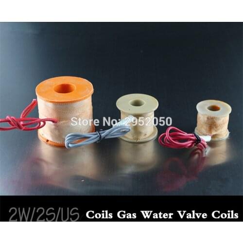 Free Shipping 2PCS Electric Coils Gas Water Valve Coils Solenoid Coil Kit Replaces for 2W200-20 DC12V,DC24V,AC110V pr AC220V