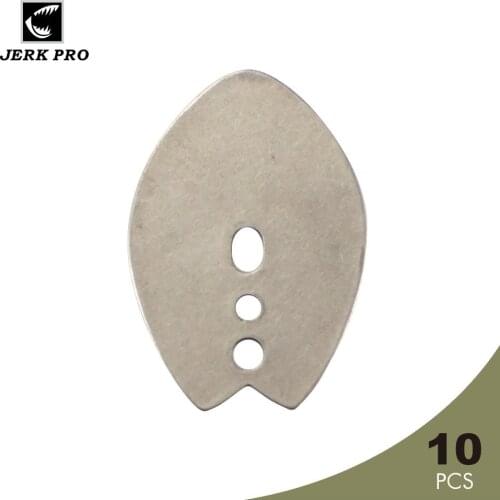 JERK PRO 10PCS Shaker Blades Swim Jig Dancer Fishing Blade Chatterbait Style Accessories Custom Lure Parts