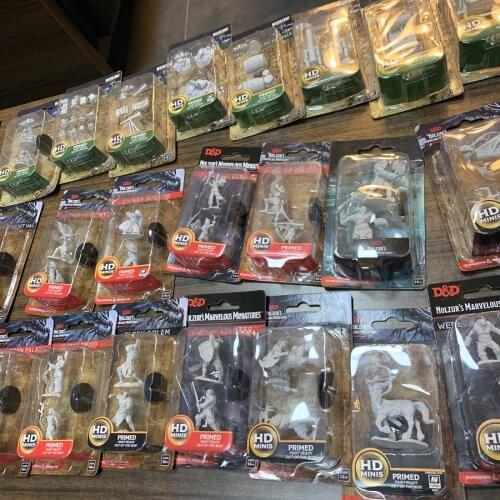 Lot Orcs Knights Goliath Barbarian Elf Sorcerer Dward Miniatures Dungeons Nolzurs Dragon Marvelous Board Game Wizks TRPG