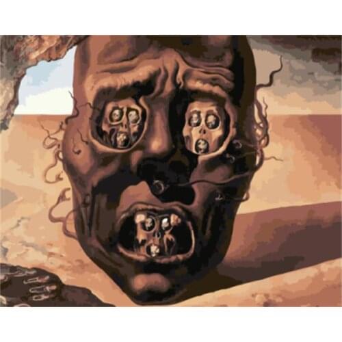 DRAWJOY Framed DIY Painting By Numbers Portrait Oil Painting Home Decor For Living Room Coloring By Numbers On Canvas