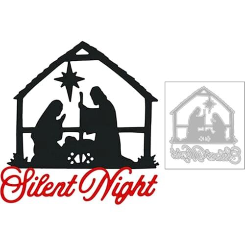 2020 New Jesus and Our Lady Night Prayer English Word Metal Cutting Dies For Scrapbooking Greeting Card Paper Making no stamps