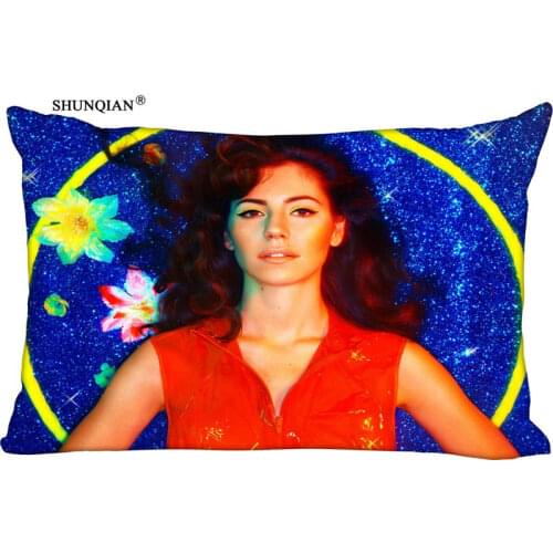 New Marina And The Diamonds Pillow Case Custom Wedding Pillowcase Cover Cases Gift Zippered Rectangle Pillow Case