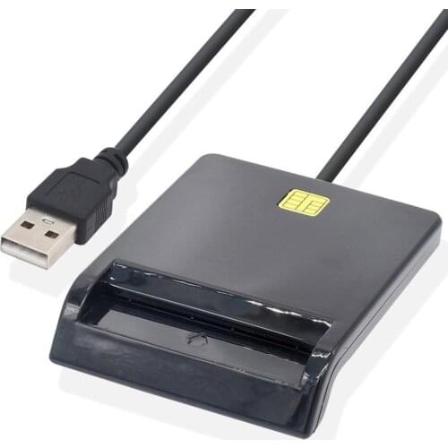 Usb Sim Smart Card Reader Bank Card Ic / Id Emv Tf Mmc Card Readers Usb-Ccid Iso 7816 Smart Card Reader