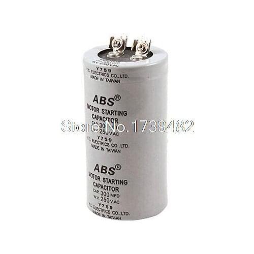 Gray Cylinder 300uF 300MFD 250VAC Motor Start-up Capacitor