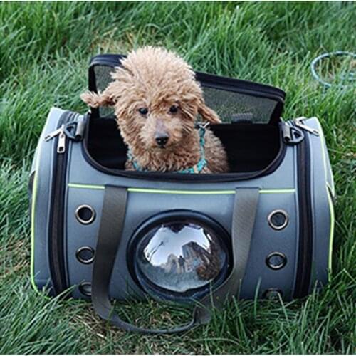 Pet Carrying Case Bag Comfortable Space Capsule Portable Cat Handbag Breathable Dog Out Bag Strap Carrier Travel