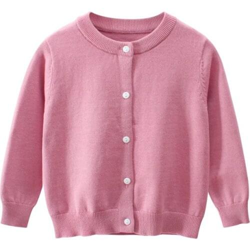 Baby Girl Sweater Toddler Cardigan Childrens 2020 Spring Baby Clothes Knitwear Girls Sweater Korean Kids Clothes 2-8 Years