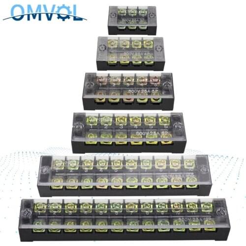 Screw Terminal Block Strip 600V 25A TB-2503 TB-2504 TB-2505 TB-2506 TB-2510 TB-2512