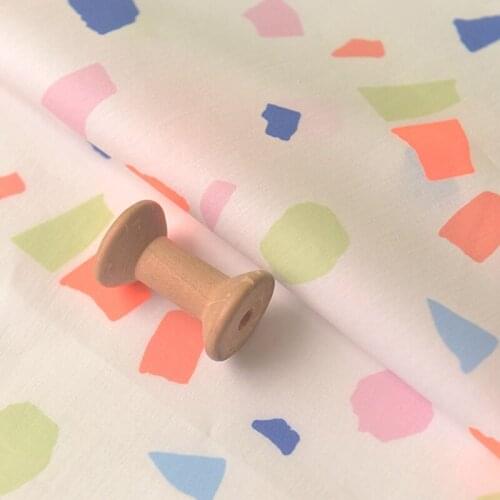 High quality poplin cotton tissu Color random square fabric DIY clothing, blouse, skirt, tablecloth, home decoration tissu