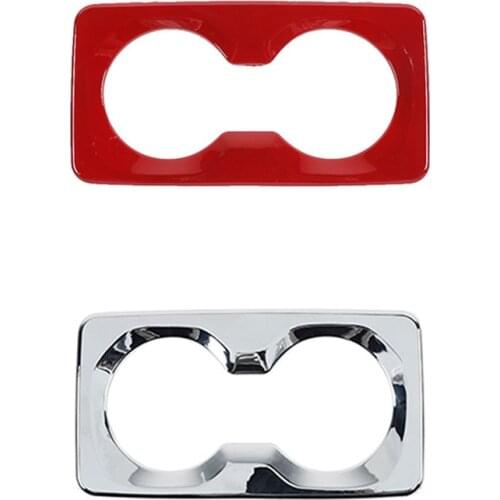 Rear Armrest Water Cup Holder Panel Decorative Cover for Dodge Ram 1500 2018-2021 Interior Car Accessories