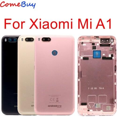 For Xiaomi Mi A1 Battery Cover MiA1 Rear Door Back Housing Case For Xiaomi Mi 5X A1 Battery Cover With Power Volume Button