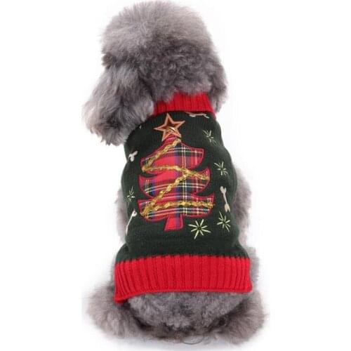 Dog Jumper Pet Christmas Sweater Cat Dog Sweater Puppy Xmas Knit Coat Warm Small Large Dogs Clothes For Chihuahua Dachshund