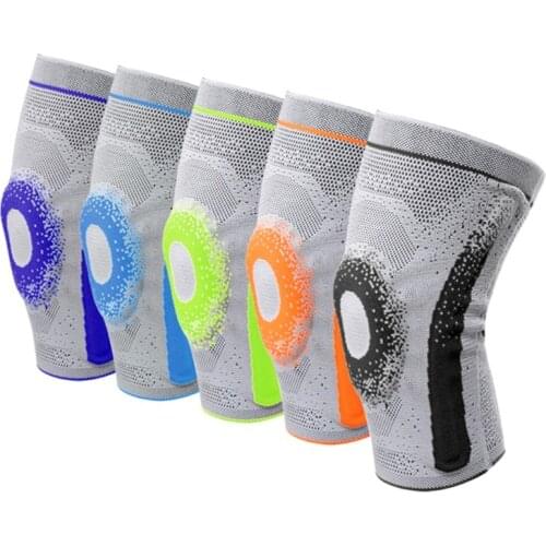 1Pcs Knee Brace Compression Strap Hip Bone Silicone Protection Pain Relief Protection Knee Pads Support 5Colors