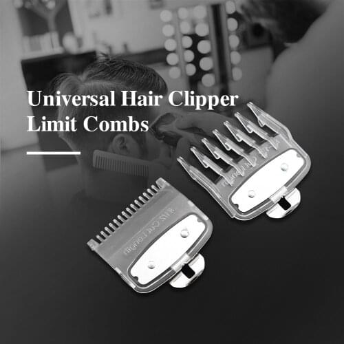 2 Pcs Transparent Guide Comb Barber Accessories Hair Clipper Limit Comb Hairdressing Cutting Tools Comb Hair Clipper Limit Comb