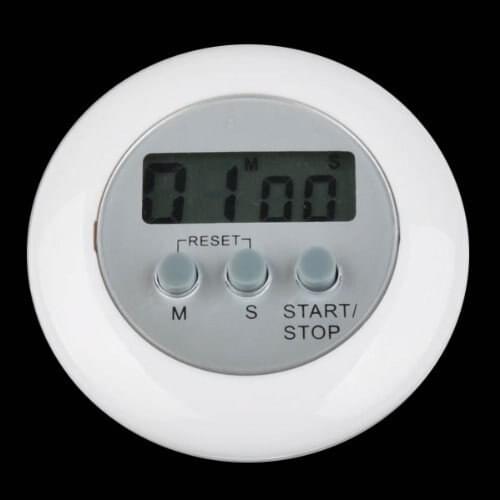 200pcs Digital LCD Timer Stop Watch Kitchen Cooking Countdown Clock Alarm White the timer in the kitchen