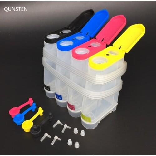 4 Color 85ML Detachable Colorful Cap Universal CISS Ink System Outer Ink Tank DIY CISS For Epson Canon HP Brother Printer