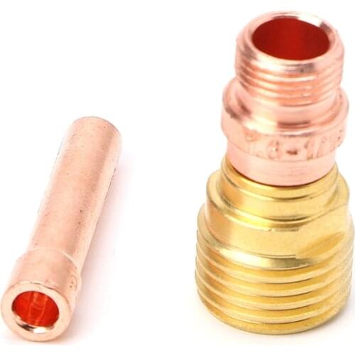 5PCS Tig Welding Torch Stubby Cup Gas Collet Body Lens Kit
