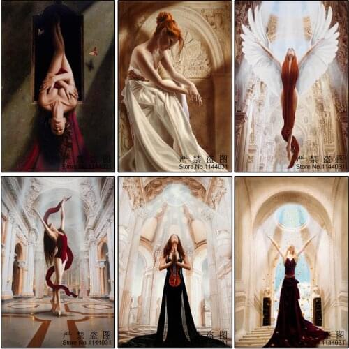 God Of Love 5D Diy Diamond Painting Nude Woman Angel Square Diamond Mosaic Cross Stitch Kit Full Embroidery Needlework