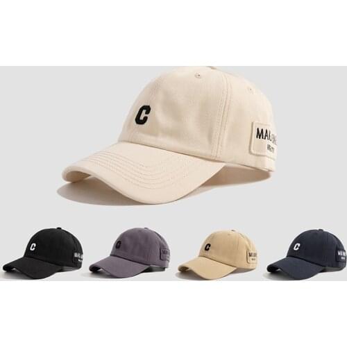 2021 New Unisex Cotton Baseball Cap Summer C Embroidery Caps for Men Women Snapback Hat Hip Hop Hats Outdoor Dad Hats