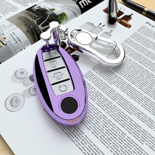 Soft TPU Soft Glue Car Remote Key Case for Nissan Qashqai T32 T31 X-Trail Juke J10 J11 Kicks Tiida Pathfinder Note for Infiniti