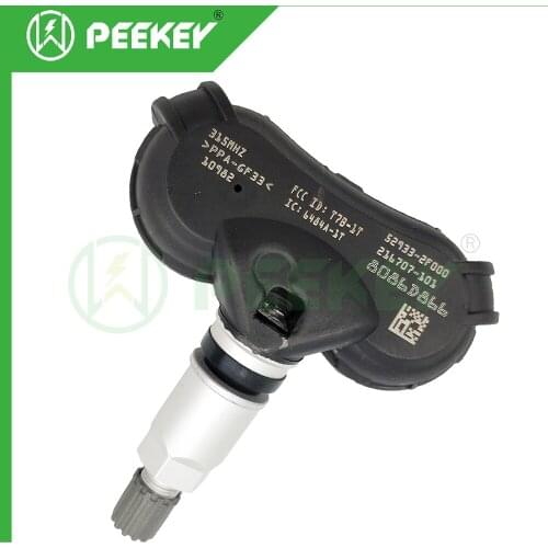 1pcs Tire Pressure Sensor TPMS For Hyundai Accent Tucson Sonata Kia Rio 315MHZ 52933-2F000 529332F000 52933 2F000
