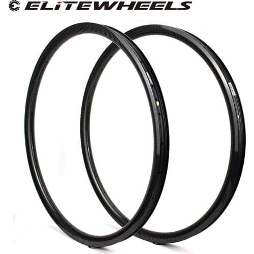ELITEWHEELS Superlight Mtb Carbon Rim 27.5er Bicycle Tubeless Ready High Quality 28x24mm Carbon Rim 28H 32H Mountain Bike Wheels