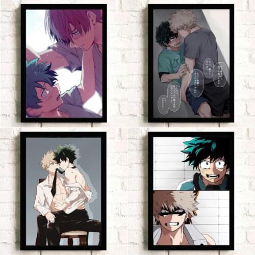 Canvas poster Painting Anime Shoto Todoroki My Hero Academia wall Art decor Living room Bedroom Home Decor Prints and Prints