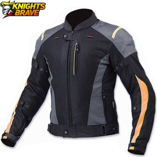 Summer Motorcycle Jacket Men Breathable Chaqueta Moto Motocross Off-Road Racing Jacket Protective Gear Chaqueta Moto Hombre